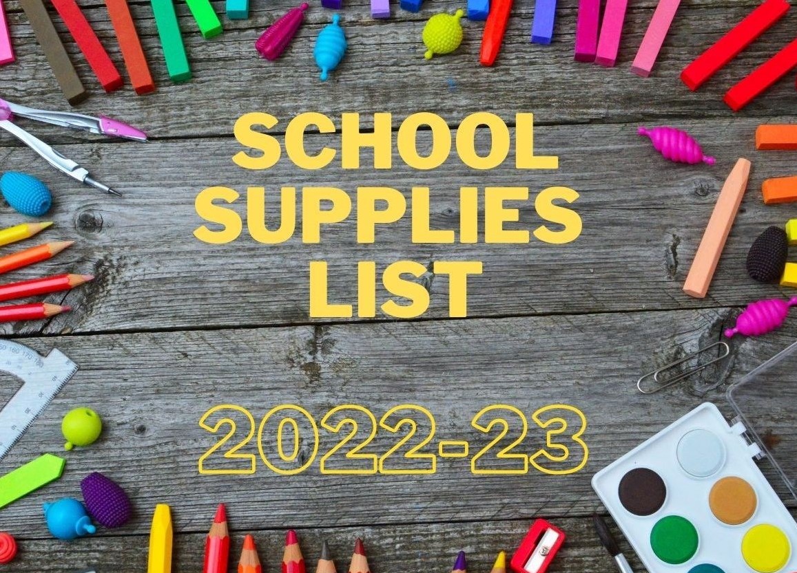Supply List 7th-12th Grades 2022-23